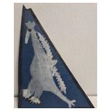 Original Mose T White Bird Painting on Wood