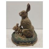 Metal rabbit decor