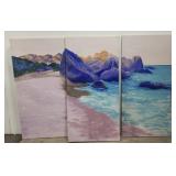 3 piece wall art ARTIST UNKNOWN beach