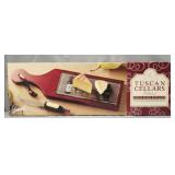 Tuscan Cellars Collection Cheese Board w knife