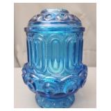 Weishar Moon and Star pattern fairy lamp in a blue