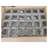 24ct glass small jars