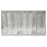 Set of 6 crystal glasses
