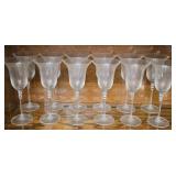Set of 12 Crystal Mikasa Flair Wine Glasses