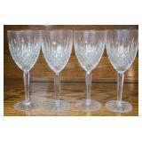 Set of 4 Crystal Lenox Wine Glasses