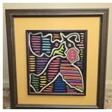 Colorful Fabricated Framed Art