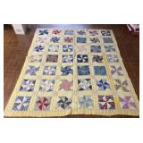 Yellow multicolor hand made quilt