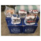 Lot of 5 dickens christmas decor