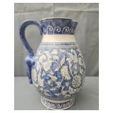 Vintage handpainted ceramic pitcher