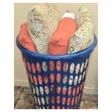 Hamper FULL of Outdoor Pillows