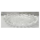 Vintage clear glass serving platter