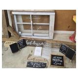 Lot of Window Frames & Wedding Decor