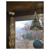 Hand Painted Metal Windchime & Sea Shell Windchime