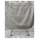 Metal organizer on wheels