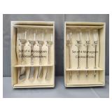 Lot of 8 Monogram cocktail utensils