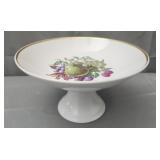 vintage Naaman Israel porcelain pedestal compote