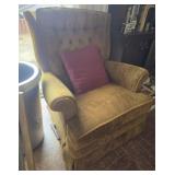 Upholstered rocking recliner