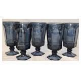 Set of 5 Navy Blue Glasses