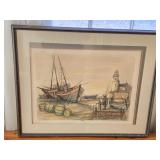 Jacques Lalande Print of Ships