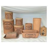 Henry Watson Pottery Terra Cotta Kitchen Cannister