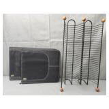 Lot of 2 CD organizers & 1 CD Rack