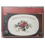 Lenox Winter greetings serving platter American