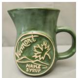 Vintage green stoneware Vermont maple