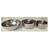 9 pcs of Stainless Steel Mixing Bowls