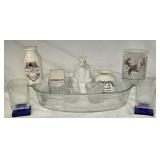 Estate Lot of Misc Glass Decorative Pieces