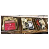 3 drawer lot of misc utensils knives and more
