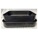 Two large roasting pans