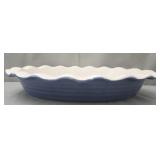 Blue Ceramic pie dish