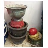 Estate lot of misc planters