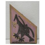 MoseT bird painting on board