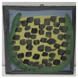 MoseT watermelon painting on board