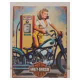 Metal harley-davidson decorative sign