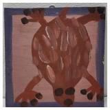 MoseT frog painting on board