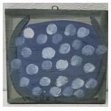 MoseT watermelon painting on board