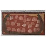 MoseT watermelon painting on board