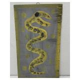MoseT snake painting on board