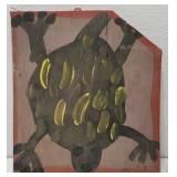 MoseT frog painting on board