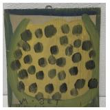 MoseT watermelon painting on board