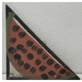 MoseT watermelon painting on board