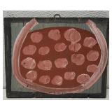 MoseT watermelon painting on board