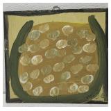 MoseT watermelon painting on board