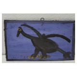 MoseT bird painting on board