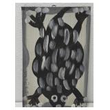 MoseT frog painting on board