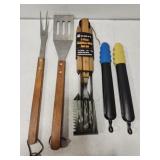 Lot of kitchen and barbecue utensils