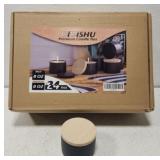 Lot of 24 black 8oz candle tins new in box