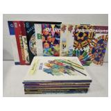 Lot of coloring and sketching books